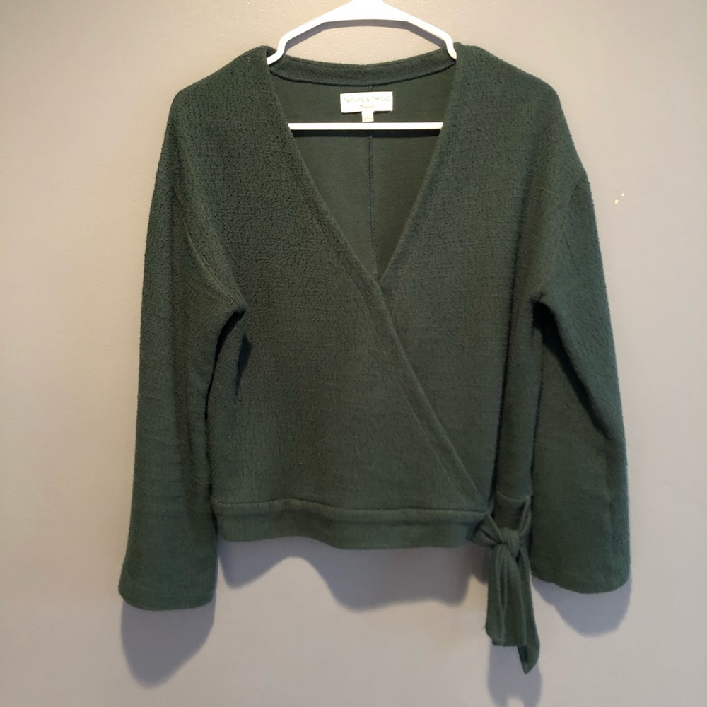 Madewell Texture & Thread Wrap Top